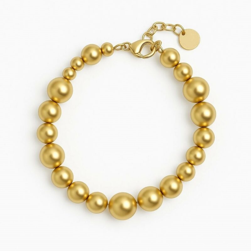 Dotti bracelet matt gold plated