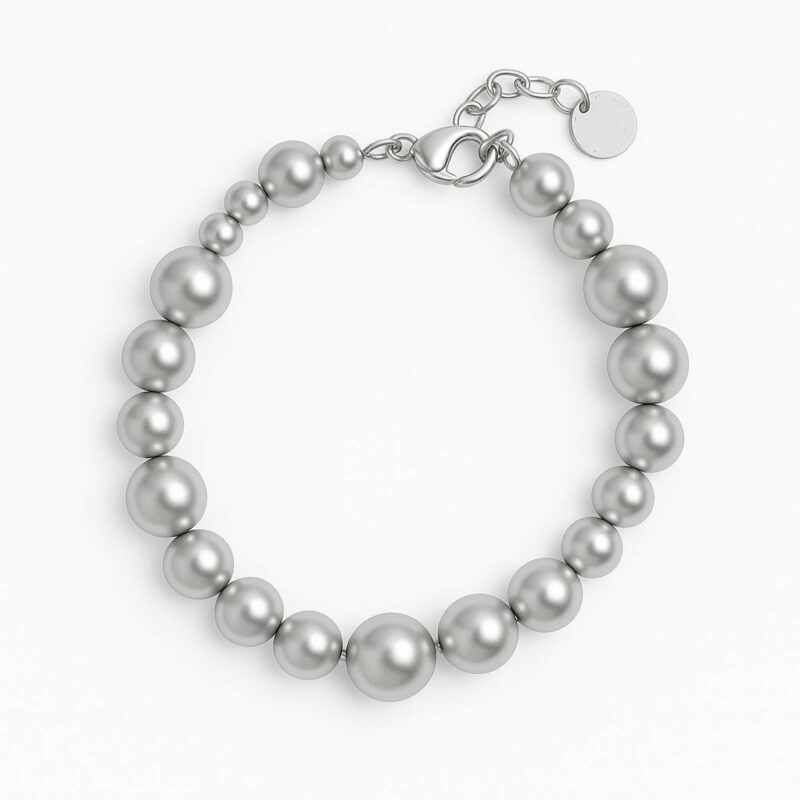 Dotti bracelet matt silver plated