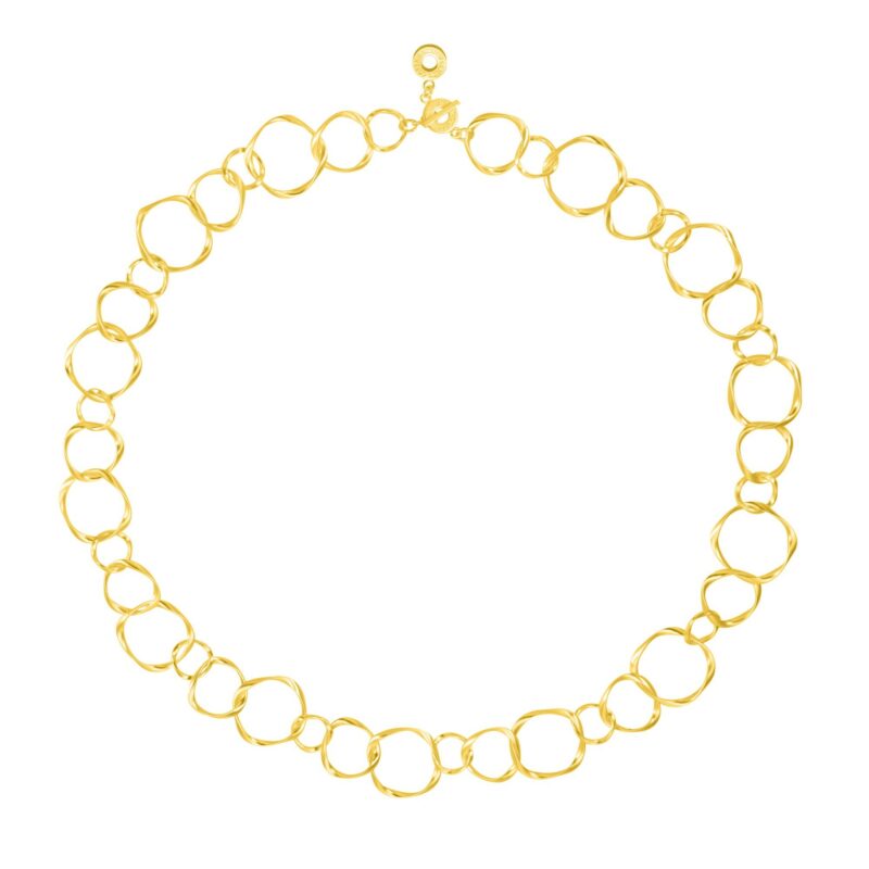 Diva Necklace - Matt gold plated - 82 CM