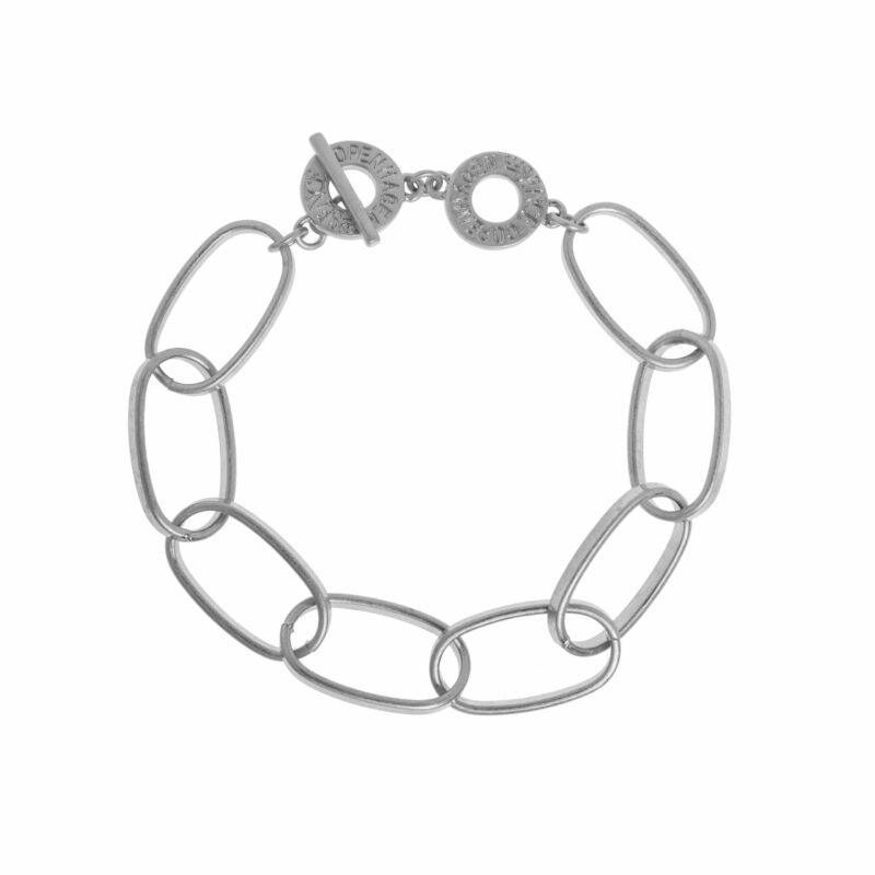 Essentials Power Bracelet matt silver plated