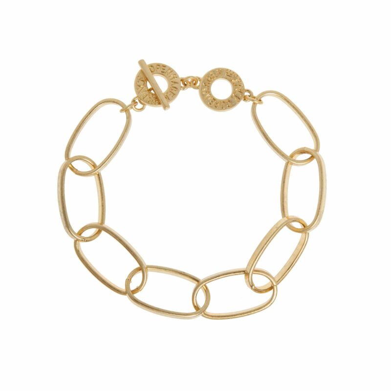 Essentials Power bracelet matt golden plated