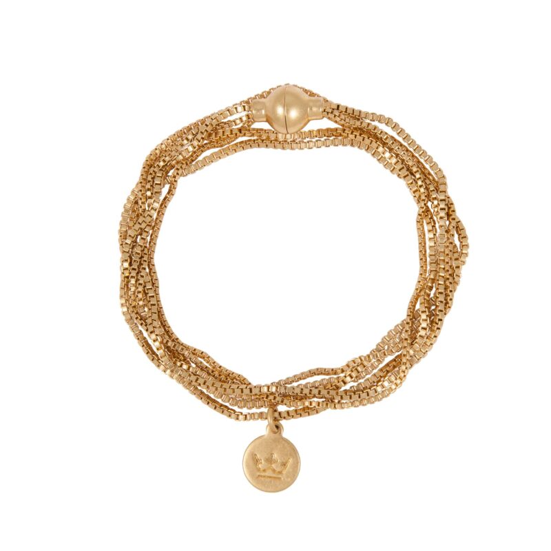 Essentials Seaside bracelet / necklace matt gold plated