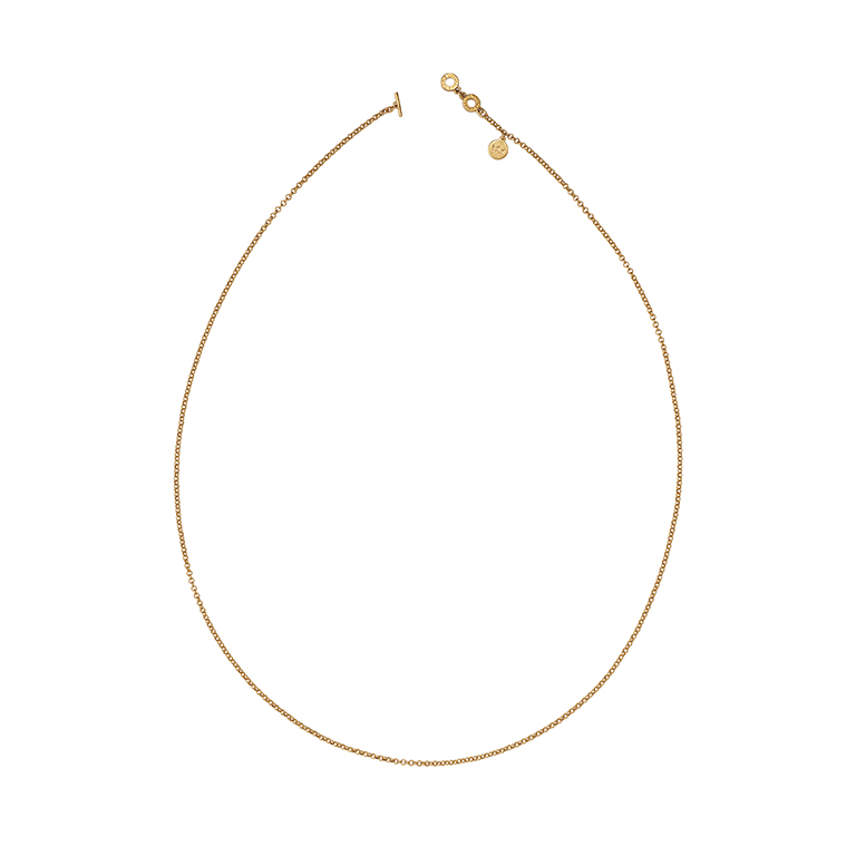 Essentials Pure necklace matt gold plated - 90 CM