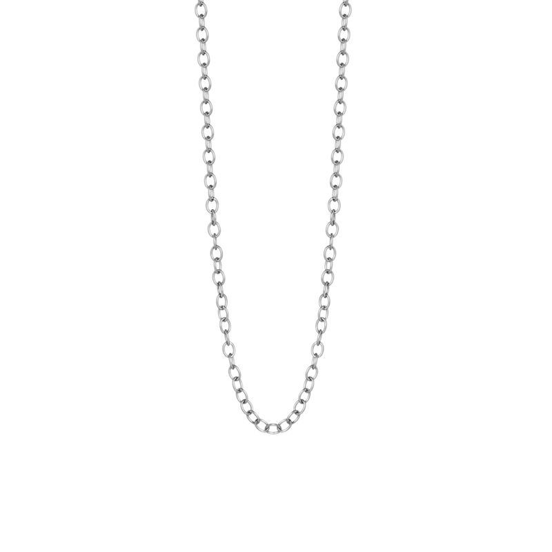 Essentials be Free necklace matt silver plated - 60 CM