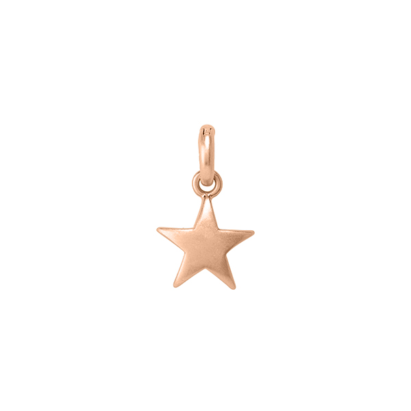 Essentials Star charm matt rose gold plated