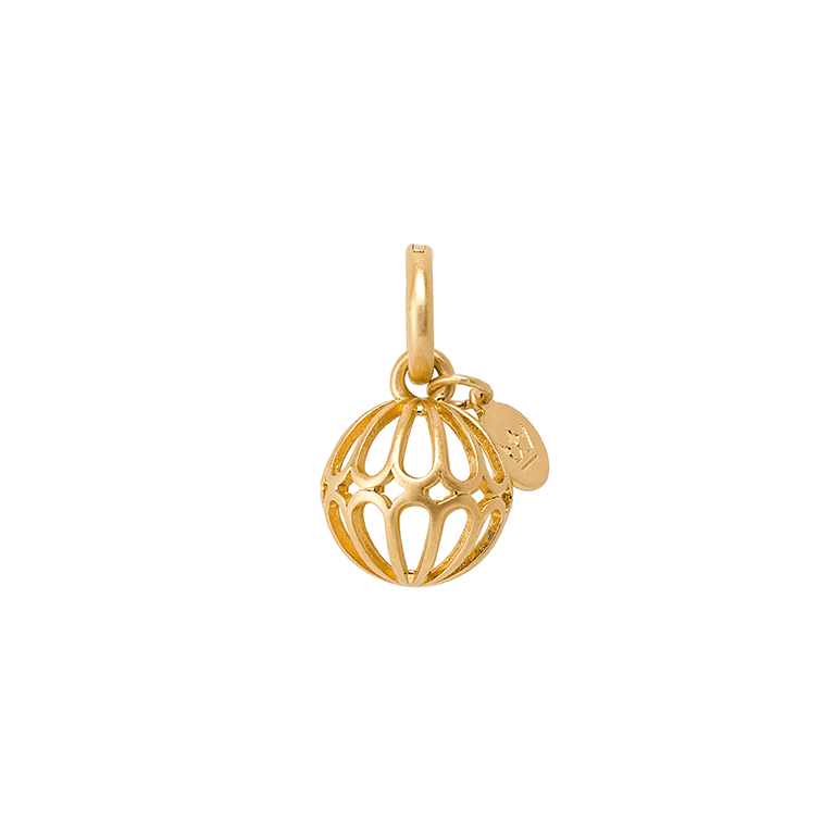 Essentials Ornament charm matt gold plated