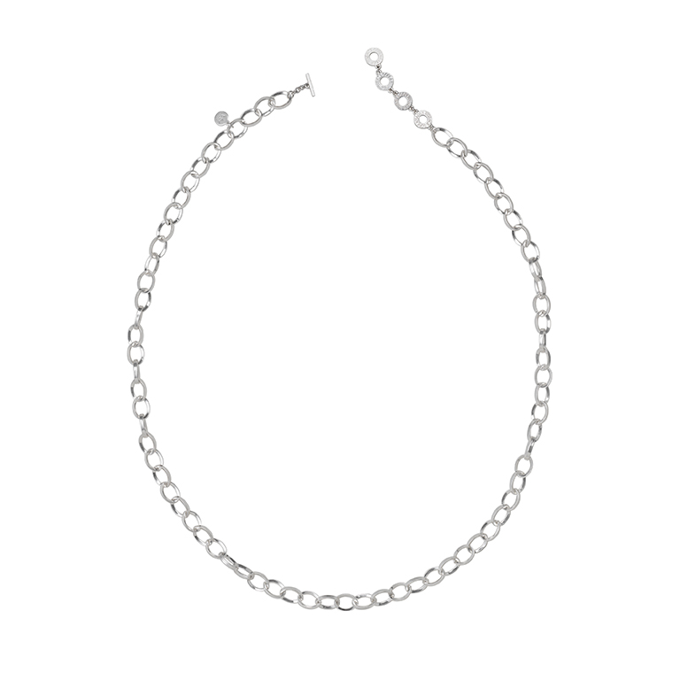 Essentials Book necklace in silver plated - 95 CM