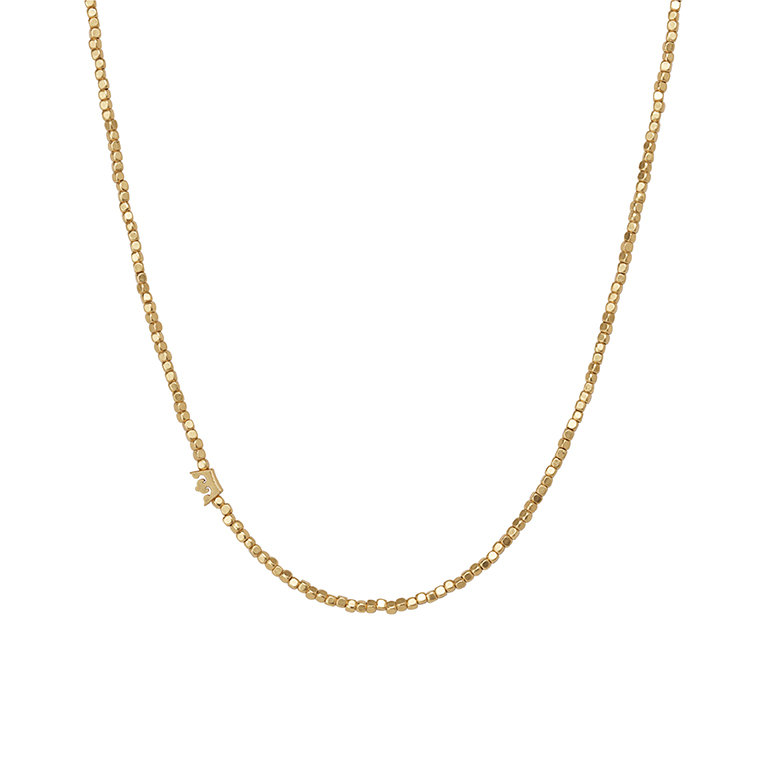 Essentials Solitude necklace matt gold plated - 46 CM