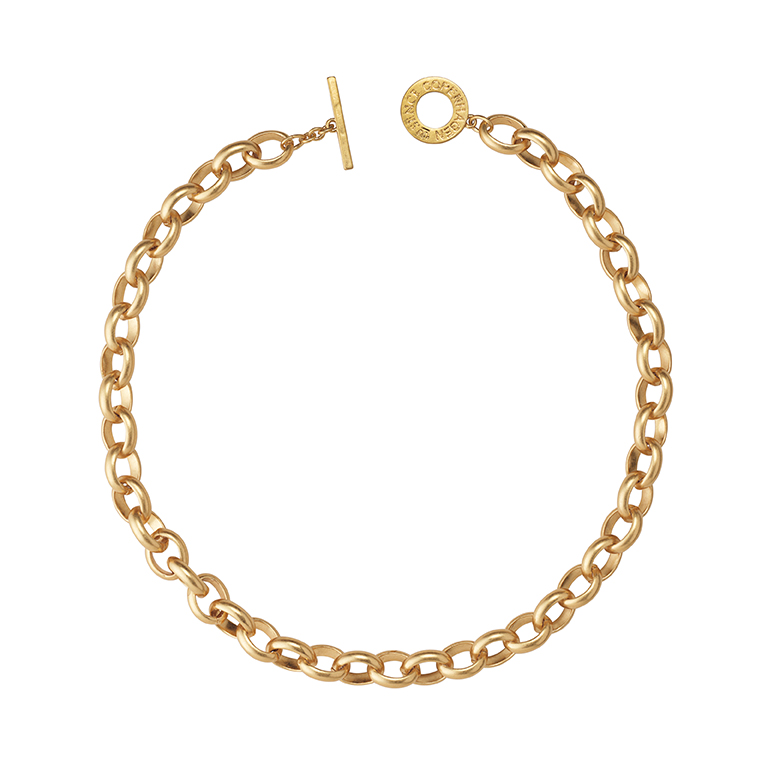 Essentials Everyday necklace matt gold plated - 46 CM