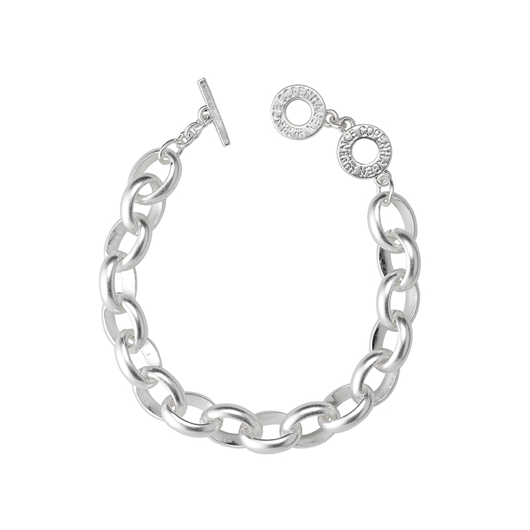 Essentials Everyday bracelet matt silver plated